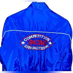 Vintage Blue Competition Racing Specialties  Member Windbreaker Jacket